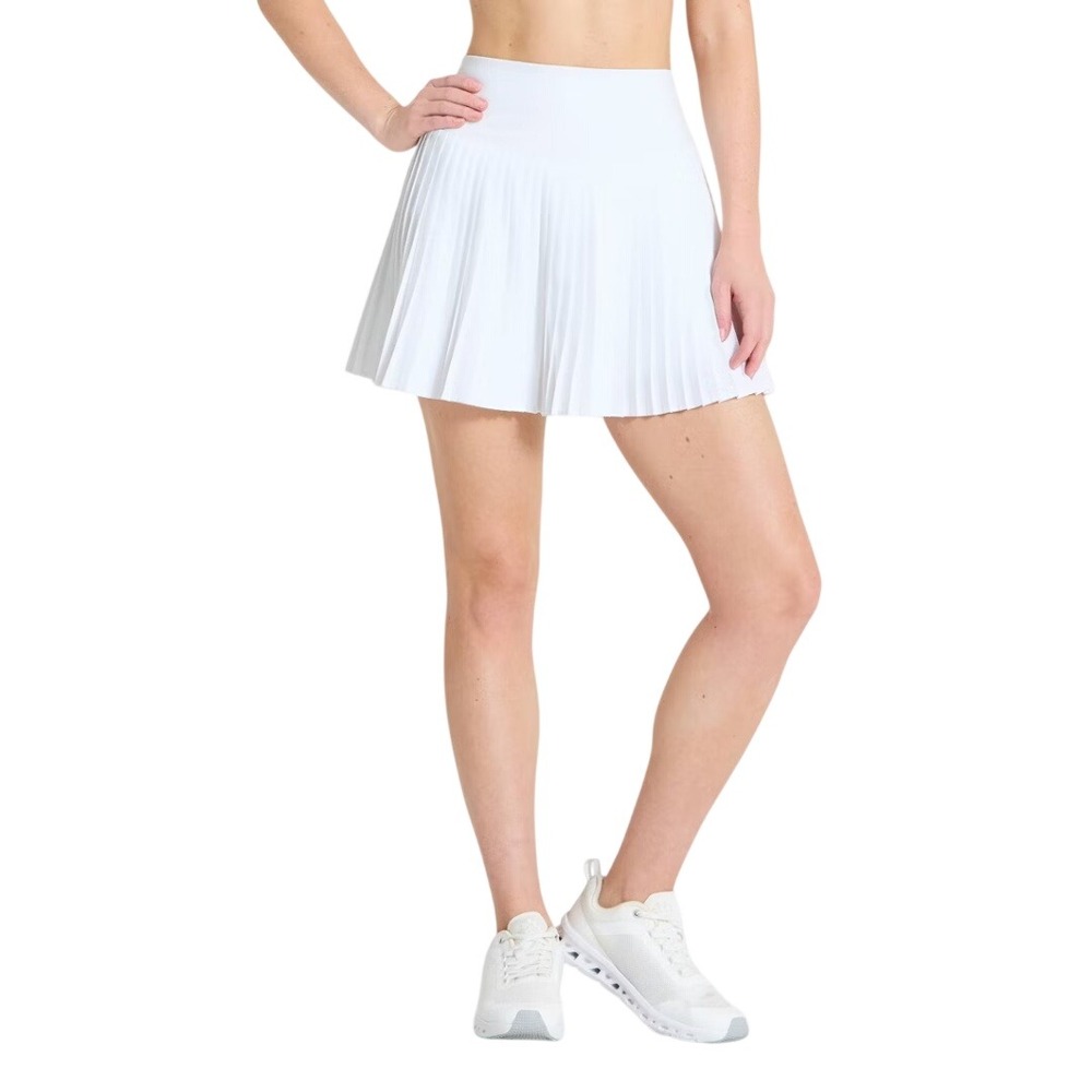 All in Motion Women's White Woven Pleated High Rise Activewear Skort Size‎ XL